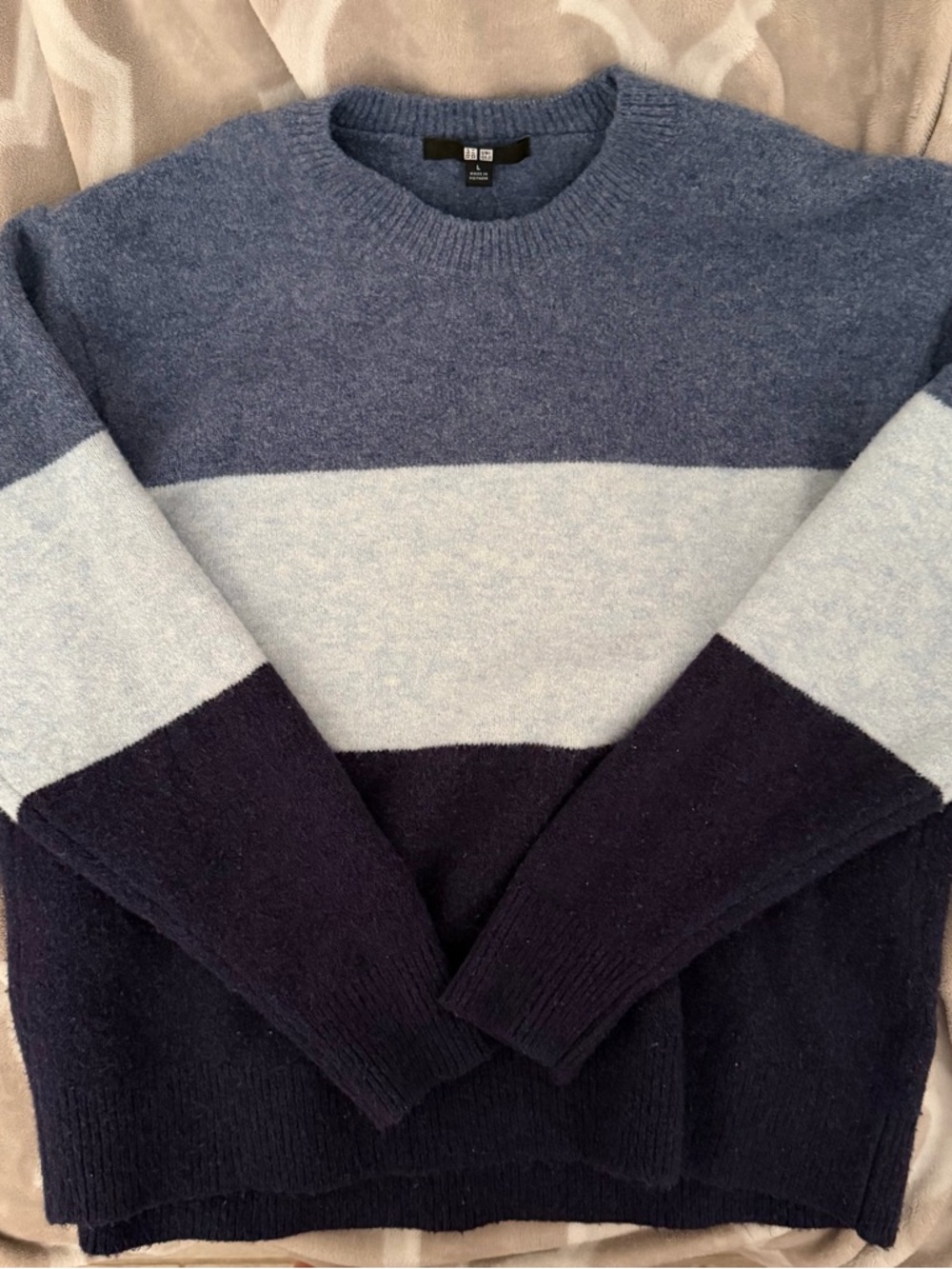 Uniqlo Crewneck Color-block Sweater